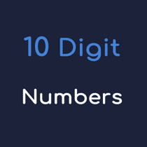 random 10 digit number list