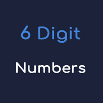 random 6 number generator 0 9